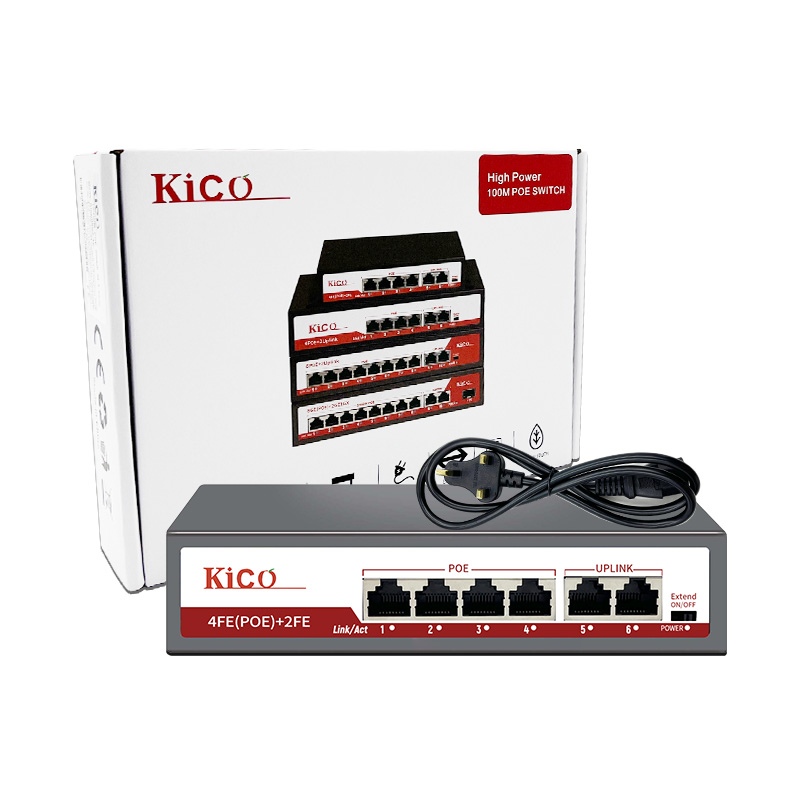 سوییچ KICO POE 0402G چهار پورت POE گیگ